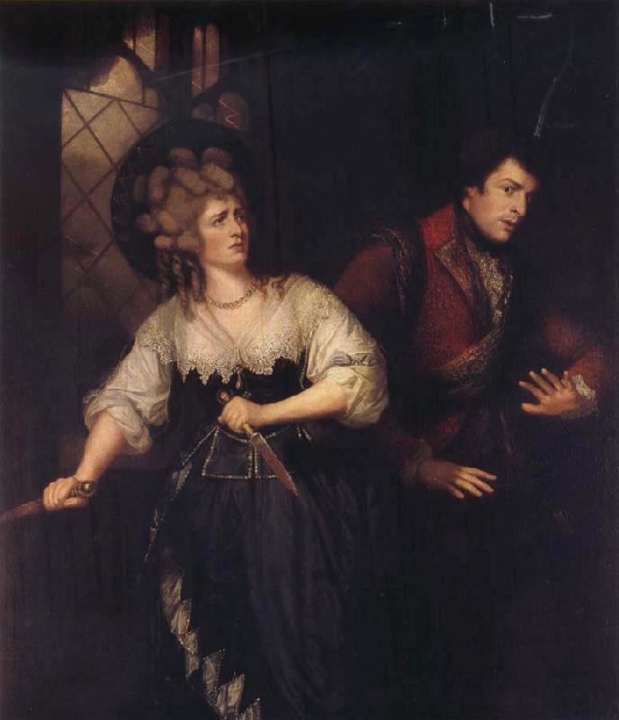 Thomas Beach Sarah Siddons and John Philip Kemble in Macbeth France oil painting art